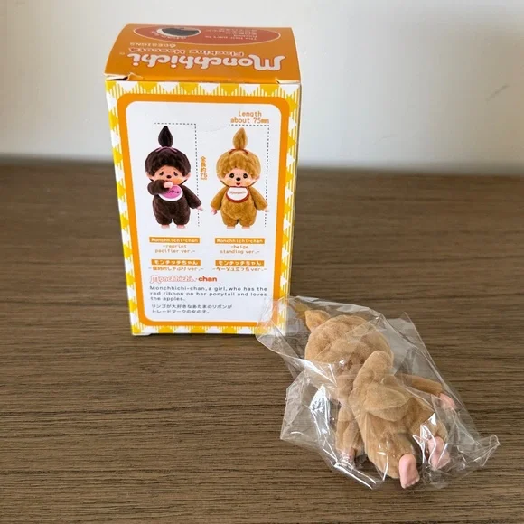 Monchhichi Flocked Monkey Doll - Picture 2 of 2